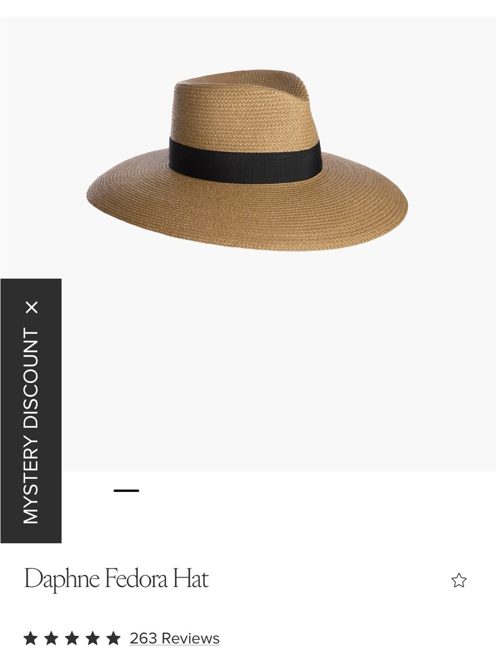 Eric Javits Daphne Fedora Hat in Tan with Black Band